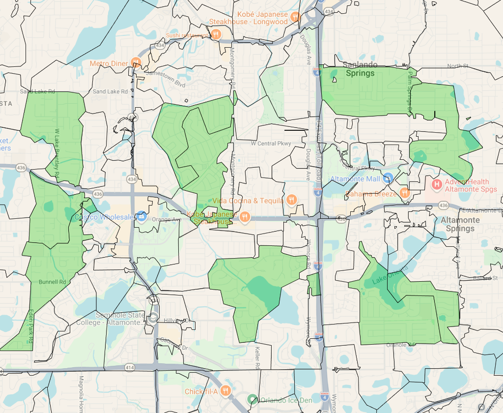 Altamonte Springs Coverage Map