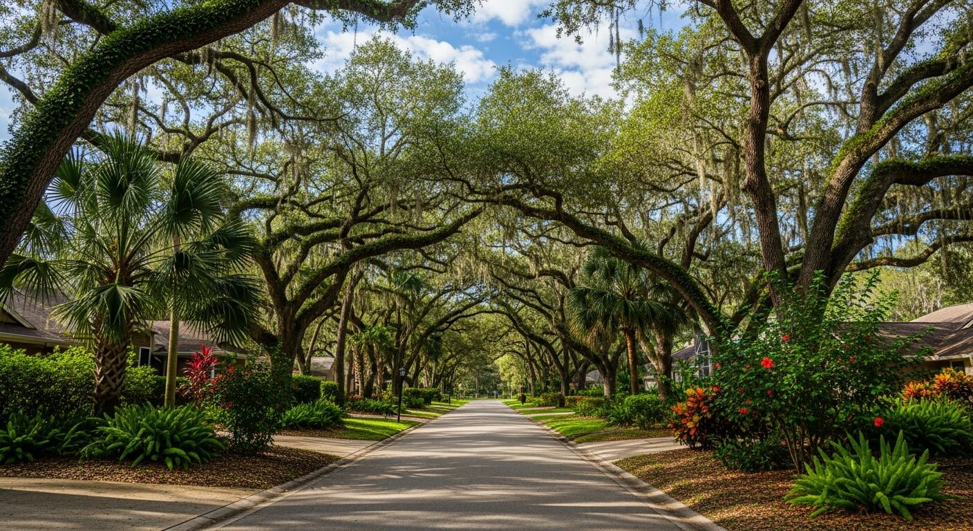 Beautiful local street trees